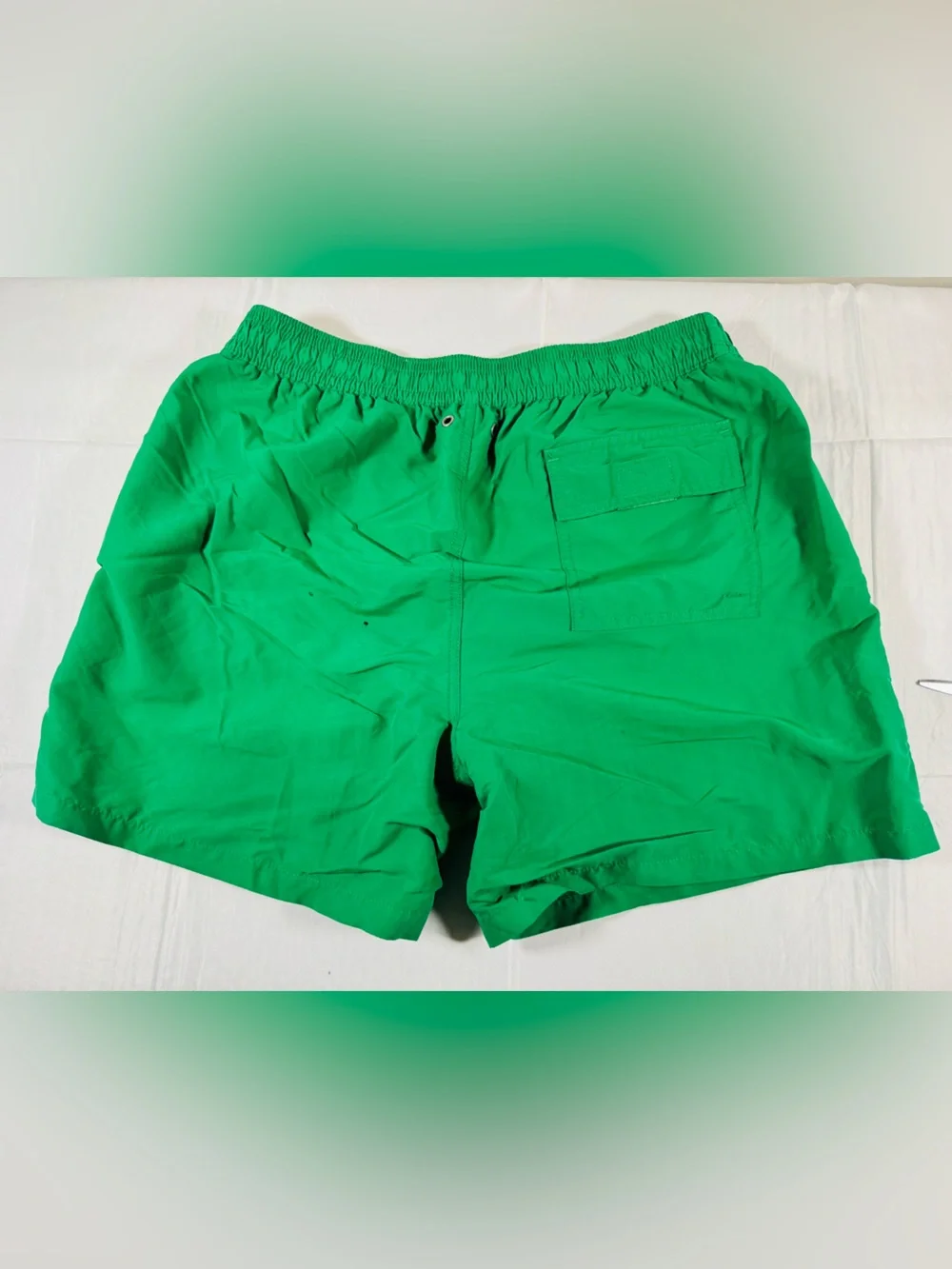 Ralph Lauren Bright Green Swim Trunks with Yellow Pony